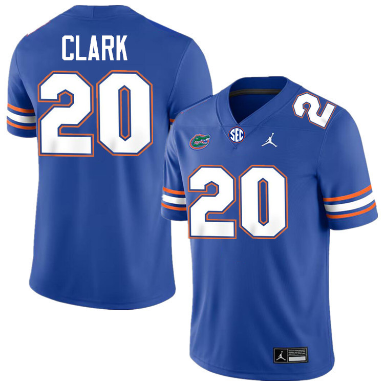 #20 Duke Clark Gators Jersey,Florida Gators College Football Jerseys Stitched-Royal